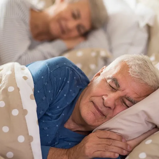 A real patient. with sleep apnea treatment