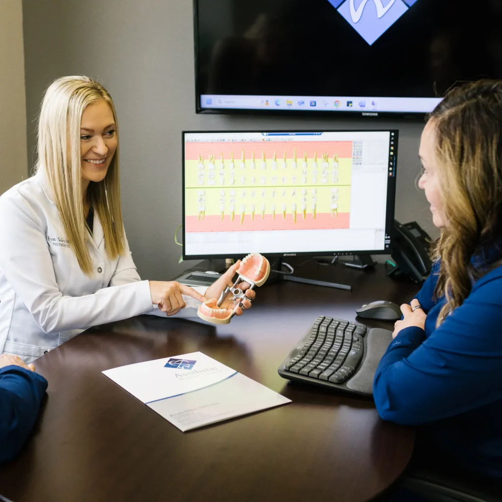 Dr. Sellers Explaining TMJ To Patient